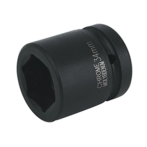 Sealey Impact Socket 34mm 1" Drive (Premier) - 6pt