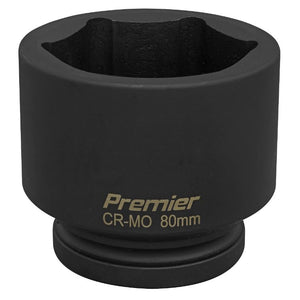 Sealey Impact Socket 80mm 1" Drive (Premier) - 6pt