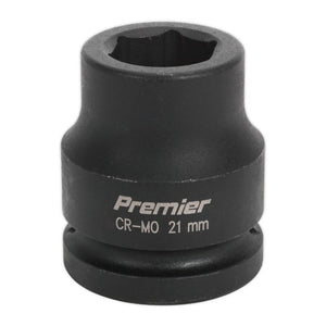 Sealey Impact Socket 21mm 3/4" Drive (Premier) - 6pt