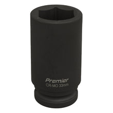 Load image into Gallery viewer, Sealey Impact Socket 33mm 3/4&quot; Drive Deep (Premier) - 6pt
