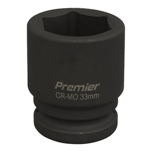 Sealey Impact Socket 33mm 3/4" Drive (Premier) - 6pt