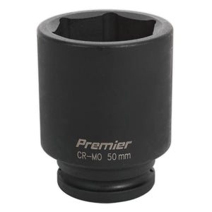 Sealey Impact Socket 50mm 3/4" Drive Deep (Premier) - 6pt