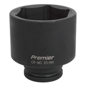 Sealey Impact Socket 65mm 3/4" Drive Deep (Premier) - 6pt