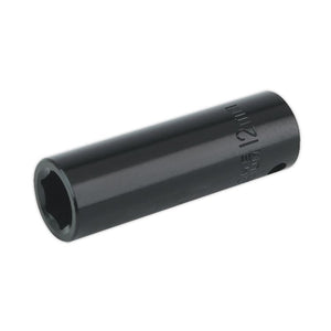 Sealey Impact Socket 12mm 3/8" Drive Deep (Premier) - 6pt