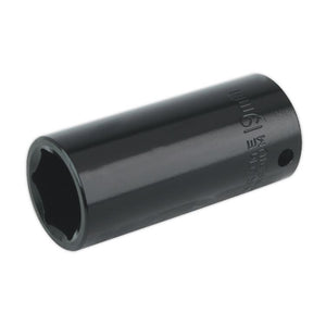 Sealey Impact Socket 19mm 3/8" Drive Deep (Premier) - 6pt