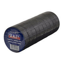 Load image into Gallery viewer, Sealey PVC Insulating Tape 19mm x 20M Black - Pack of 10
