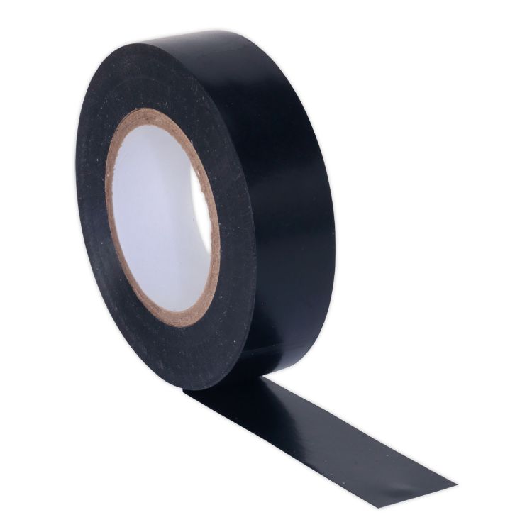 Sealey PVC Insulating Tape 19mm x 20M Black - Pack of 10
