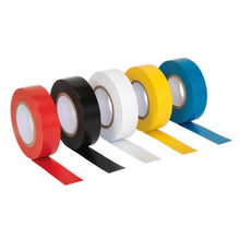 Load image into Gallery viewer, Sealey PVC Insulating Tape 19mm x 20M Mixed Colours - Pack of 10
