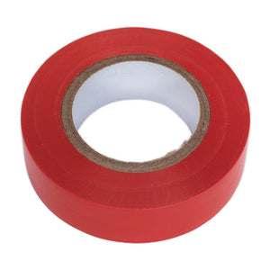 Sealey PVC Insulating Tape 19mm x 20M Red - Pack of 10