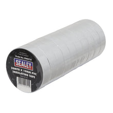 Load image into Gallery viewer, Sealey PVC Insulating Tape 19mm x 20M White - Pack of 10
