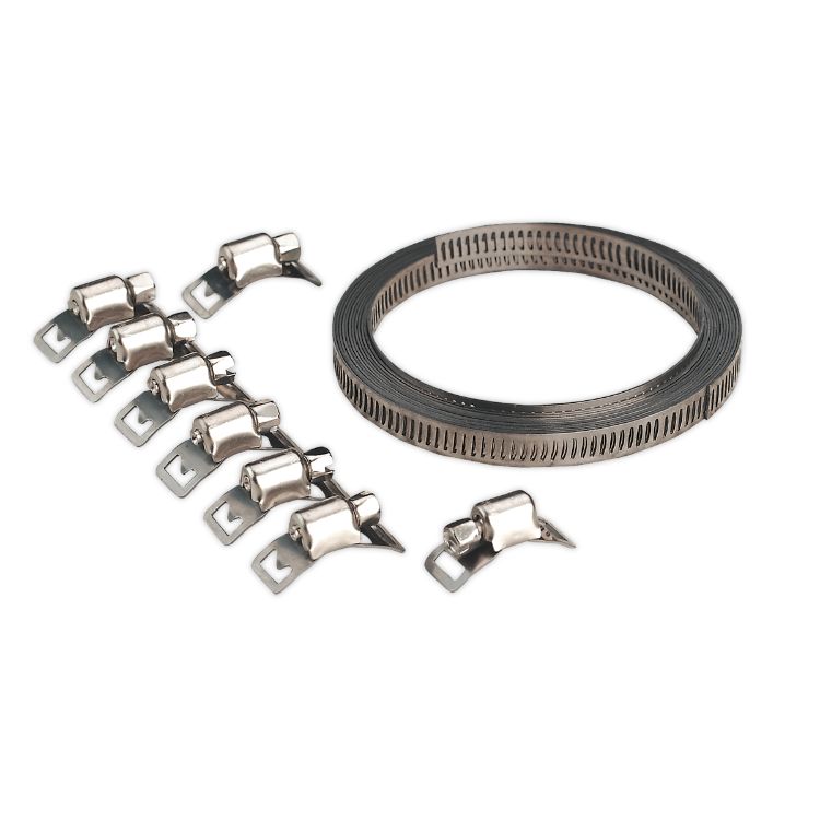 Sealey Hose Clip Set Self-Build 8mm Band Width