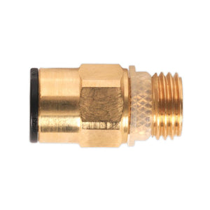 Sealey Brass SuperThread Straight Adaptor 8mm x 1/4"BSP - Pack of 2 (John Guest Speedfit - RM10812)