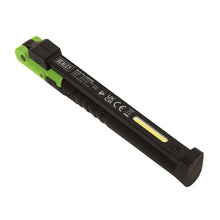 Load image into Gallery viewer, Sealey Rechargeable Slim Folding Pocket Light 2 COB &amp; 1 SMD LED - Green
