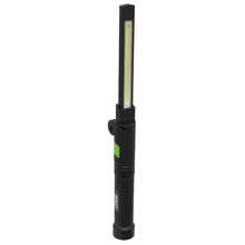 Load image into Gallery viewer, Sealey Rechargeable Aluminium Folding Pocket Light 2 COB &amp; 1 SMD LED
