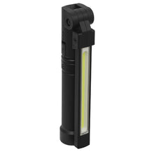 Load image into Gallery viewer, Sealey Rechargeable Aluminium Folding Pocket Light 2 COB &amp; 1 SMD LED
