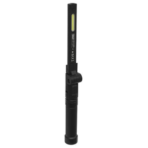 Sealey Rechargeable Aluminium Folding Pocket Light 2 COB & 1 SMD LED