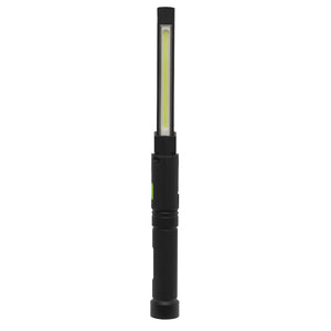 Sealey Rechargeable Aluminium Folding Pocket Light 2 COB & 1 SMD LED