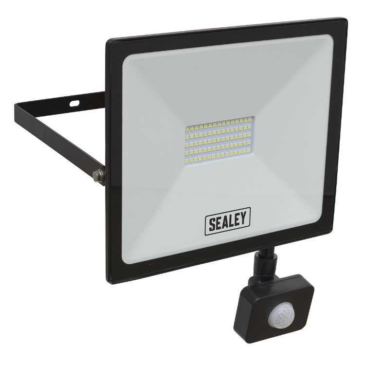 Sealey Extra-Slim Floodlight, PIR Sensor 50W SMD LED
