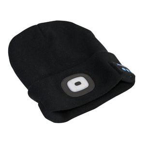 Sealey Beanie Hat 1W SMD LED USB Rechargeable, Wireless Headphones