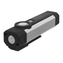 Load image into Gallery viewer, Sealey Rechargeable Aluminium Pocket Light, UV 3W COB &amp; 1W SMD LED
