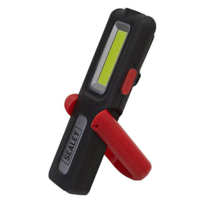 Sealey Rechargeable Inspection Light 5W COB & 3W SMD LED, Power Bank - Red