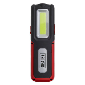Sealey Rechargeable Inspection Light 5W COB & 3W SMD LED, Power Bank - Red