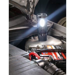 Sealey Rechargeable 360° Inspection Light 3W COB & 1W SMD LED Carbon Fibre Effect