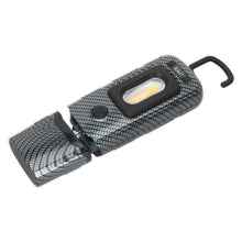 Load image into Gallery viewer, Sealey Rechargeable 360° Inspection Light 3W COB &amp; 1W SMD LED Carbon Fibre Effect
