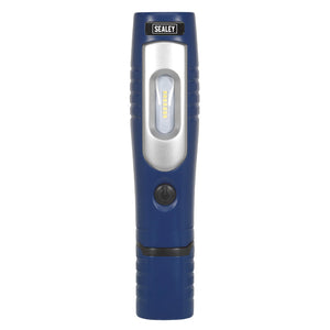 Sealey Rechargeable 360° Inspection Light 7 SMD & 3W SMD LED Blue Lithium-ion