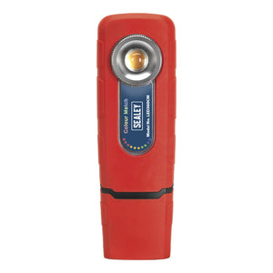 Sealey 360° Rechargeable Inspection Light 5W COB LED Colour Match CRI 96 - 3-Colour
