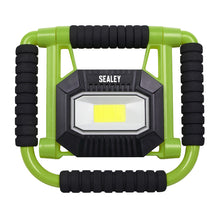 Load image into Gallery viewer, Sealey Rechargeable Portable Fold Flat Floodlight 10W COB LED Lithium-ion
