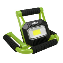 Load image into Gallery viewer, Sealey Rechargeable Portable Fold Flat Floodlight 10W COB LED Lithium-ion

