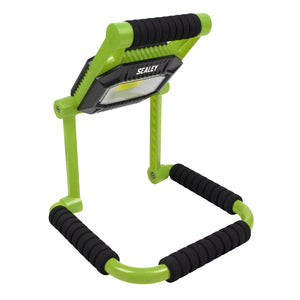 Sealey Rechargeable Portable Fold Flat Floodlight 10W COB LED Lithium-ion