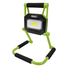Load image into Gallery viewer, Sealey Rechargeable Portable Fold Flat Floodlight 20W COB LED Lithium-ion
