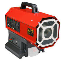 Load image into Gallery viewer, Sealey 230V Space Warmer Propane Heater 30,000-68,000Btu/hr (9-20kW), 20V 4Ah Kit
