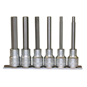 Teng Socket Set 1/2" Drive Long Hex Bit 6pc