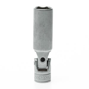 Teng Spark Plug Socket 3/8" Drive 16mm Flexi - 6pt