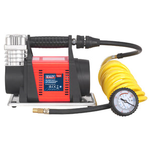 Sealey Tyre Inflator/Mini Air Compressor 12V Heavy-Duty (MAC05)