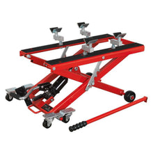 Load image into Gallery viewer, Sealey Motorcycle &amp; Quad Scissor Lift 500kg Capacity Hydraulic
