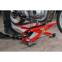 Load image into Gallery viewer, Sealey Motorcycle &amp; Quad Scissor Lift 500kg Capacity Hydraulic
