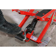 Load image into Gallery viewer, Sealey Motorcycle &amp; Quad Scissor Lift 500kg Capacity Hydraulic
