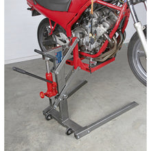 Load image into Gallery viewer, Sealey Single Post Hydraulic Motorcycle Lift 450kg Capacity
