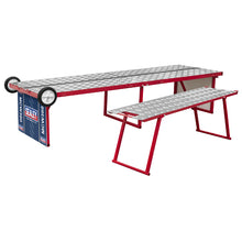 Load image into Gallery viewer, Sealey Motorcycle Portable Folding Workbench 360kg Capacity
