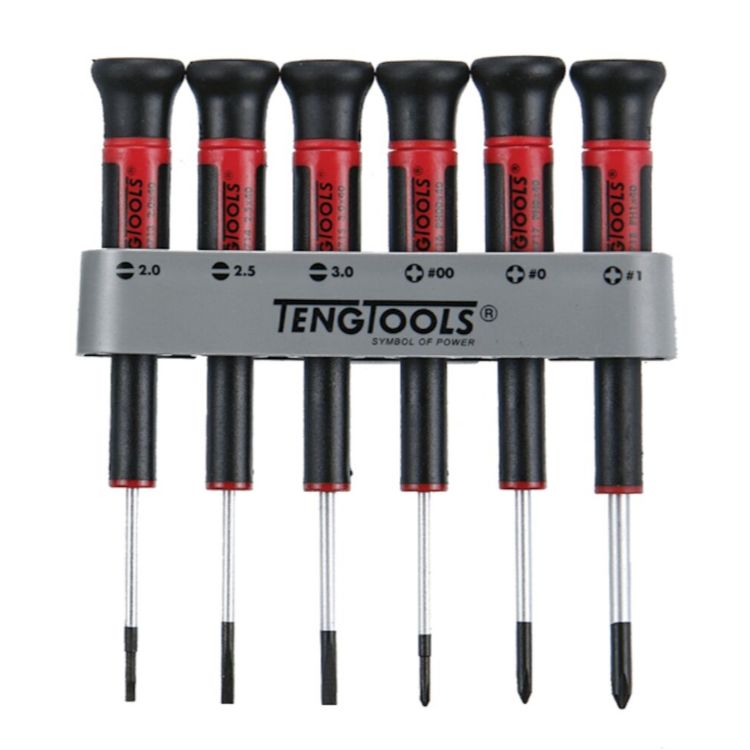 Teng Screwdriver Set 6pcs Mini Flat, PH
