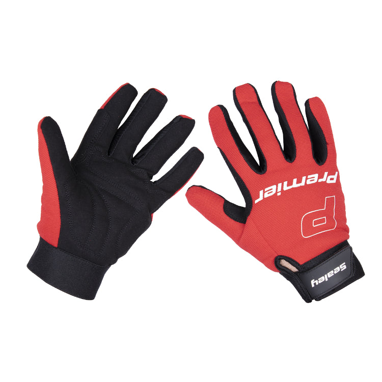 Sealey Mechanics Gloves Padded Palm Large - Pair