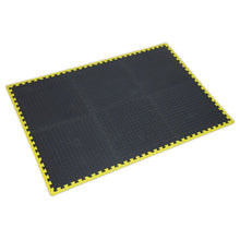 Load image into Gallery viewer, Sealey Interlocking EVA Foam Workshop Mat Set 1240 x 1825mm, Hi-Vis Edges
