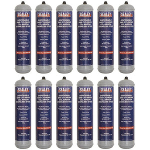 Sealey Gas Cylinder Disposable Carbon Dioxide/Argon 100g - Box of 12