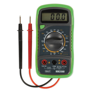 Sealey Digital Multimeter 8-Function, Thermocouple Hi-Vis