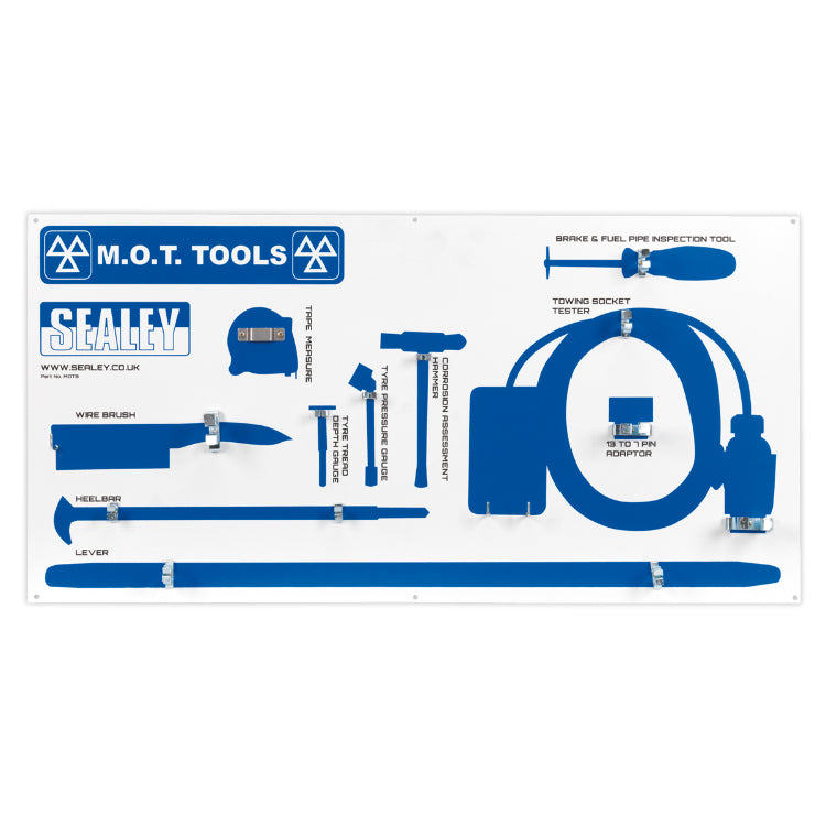 Sealey MOT Tool Board - Wall Mounted