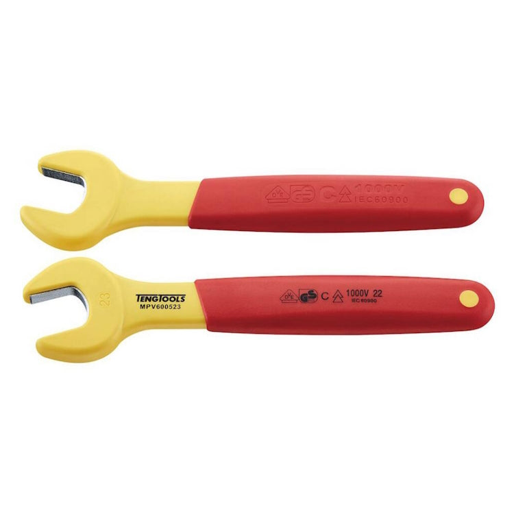 Teng 1000V Insulated Open Ended Spanner 23mm
